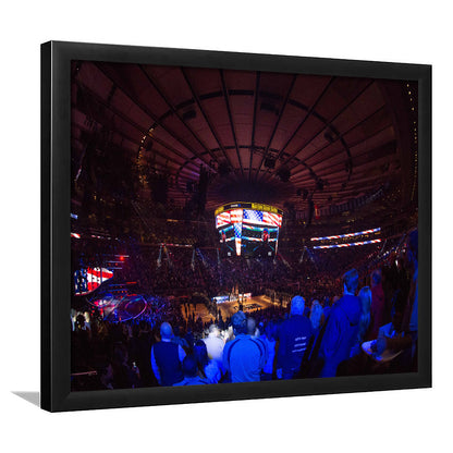 Madison Square Basketball Arena, Stadium Canvas, Sport Art, Gift for him, Framed Art Print Wall Decor, Picture Framed