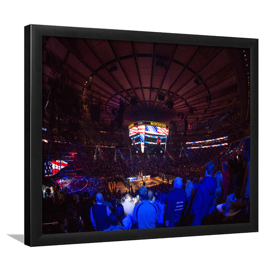 Madison Square Basketball Arena, Stadium Canvas, Sport Art, Gift for him, Framed Art Print Wall Decor, Picture Framed