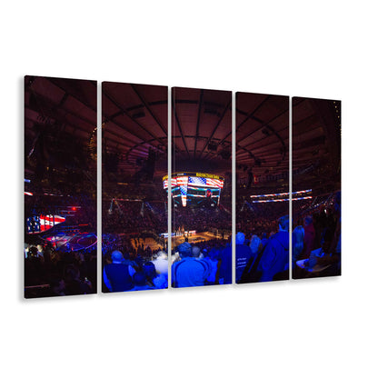 Madison Square Basketball Arena, Stadium Canvas, Sport Art, 5 Panel B, Extra Large Canvas, Canvas Print Wall Art