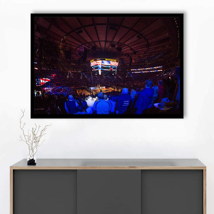 Madison Square Basketball Arena, Stadium Canvas, Sport Art, Gift for him, Framed Art Print Wall Decor, Picture Framed
