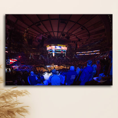 Madison Square Basketball Arena, Stadium Canvas, Sport Art, Gift for him, Man Cave Decor, Art Print, Canvas Print Wall Art