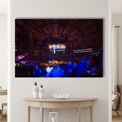 Madison Square Basketball Arena, Stadium Canvas, Sport Art, Gift for him, Man Cave Decor, Art Print, Canvas Print Wall Art