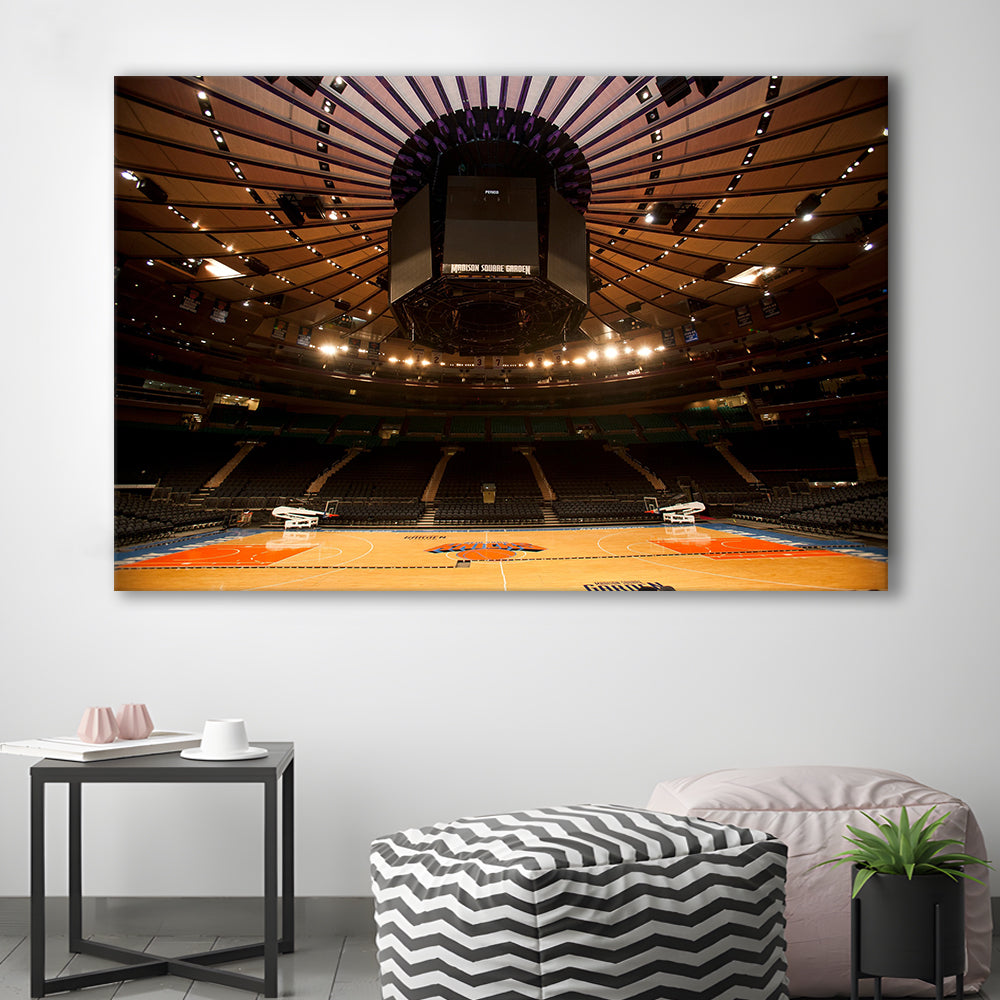 Madison Square Garden, Stadium Canvas, Sport Art, Gift for him, Man Cave Decor, Art Print, Canvas Print Wall Art