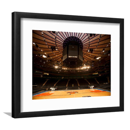 Madison Square Garden, Stadium Canvas, Sport Art, Gift for him, White Border Framed Art Print Wall Decor
