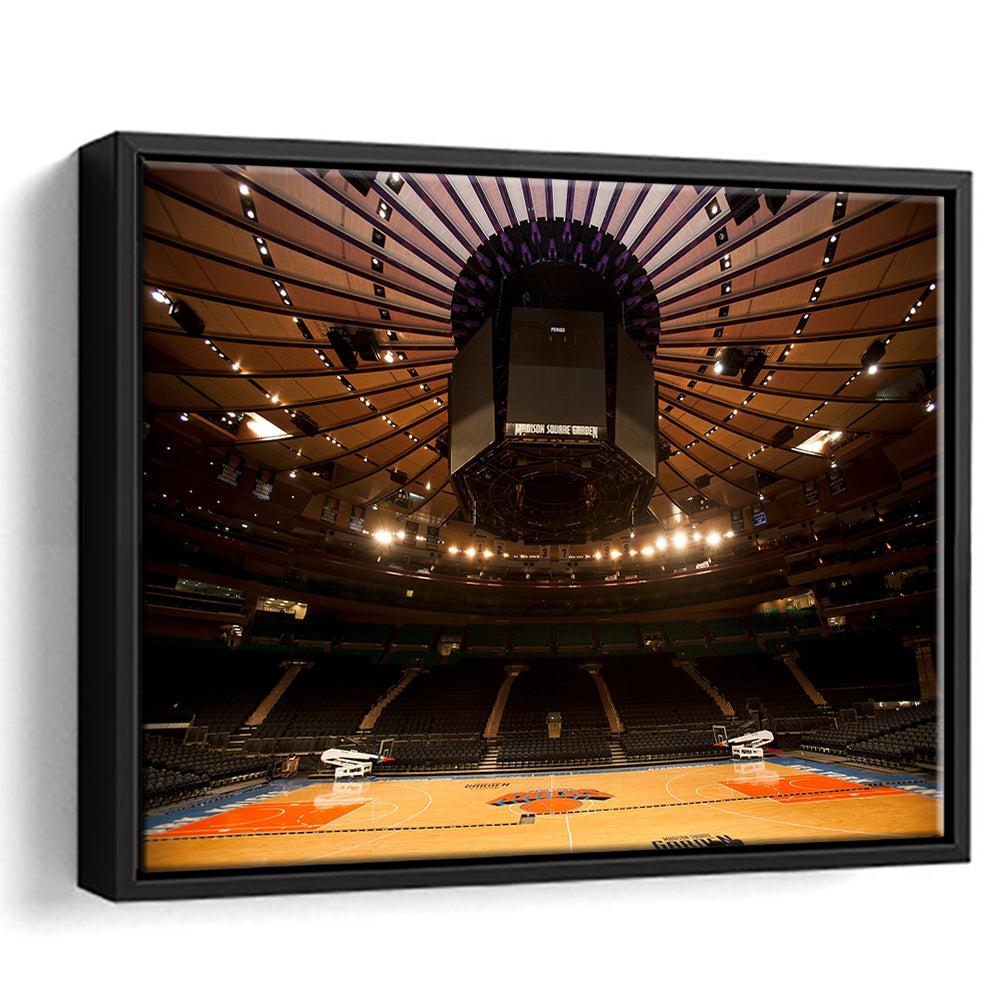 Madison Square Garden, Stadium Canvas, Sport Art, Framed Canvas Print Wall Art, Floating Frame