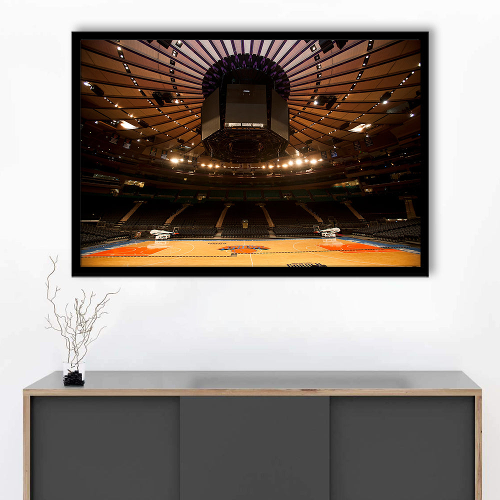 Madison Square Garden, Stadium Canvas, Sport Art, Gift for him, Framed Art Print Wall Decor, Picture Framed