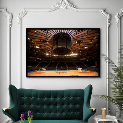 Madison Square Garden, Stadium Canvas, Sport Art, Gift for him, Framed Art Print Wall Decor, Picture Framed