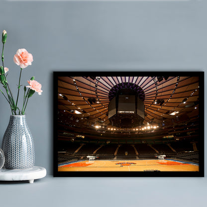 Madison Square Garden, Stadium Canvas, Sport Art, Gift for him, Framed Art Print Wall Decor, Picture Framed