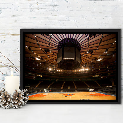Madison Square Garden, Stadium Canvas, Sport Art, Framed Canvas Print Wall Art, Floating Frame