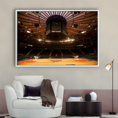 Madison Square Garden, Stadium Canvas, Sport Art, Framed Canvas Print Wall Art, Floating Frame