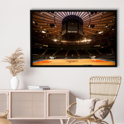 Madison Square Garden, Stadium Canvas, Sport Art, Framed Canvas Print Wall Art, Floating Frame