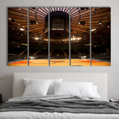Madison Square Garden, Stadium Canvas, Sport Art, 5 Panel B, Extra Large Canvas, Canvas Print Wall Art