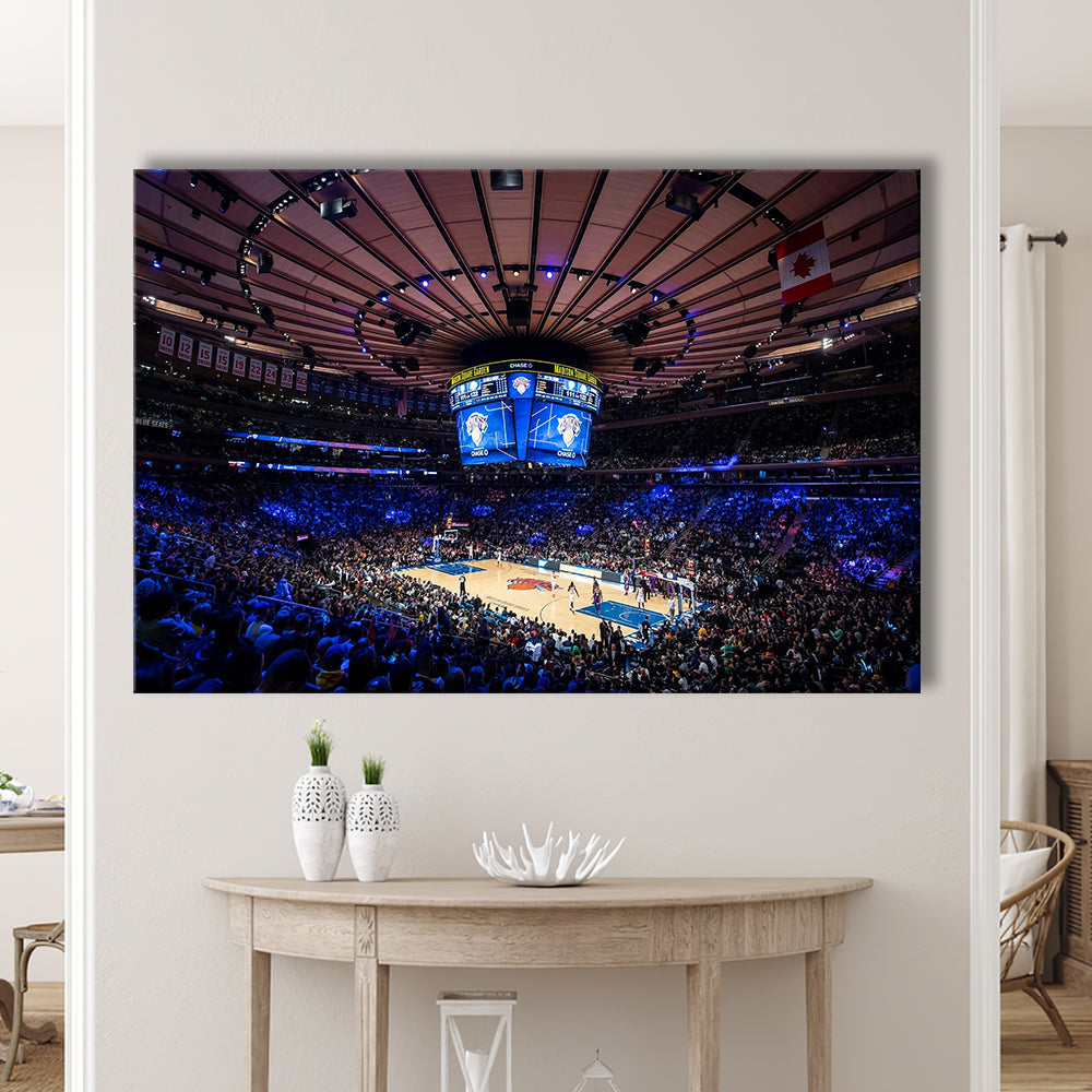 Madison Square Garden Stadium, Stadium Canvas, Sport Art, Gift for him, Man Cave Decor, Art Print, Canvas Print Wall Art