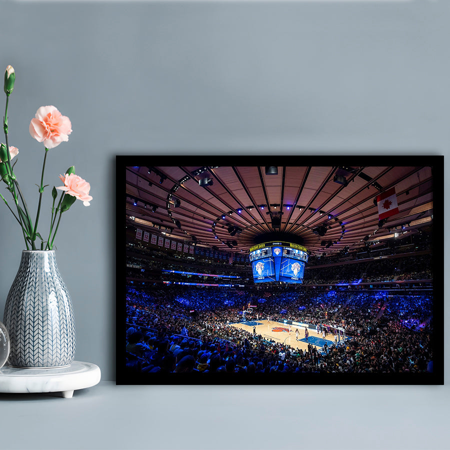 Madison Square Garden Stadium, Stadium Canvas, Sport Art, Gift for him, Framed Art Print Wall Decor, Picture Framed
