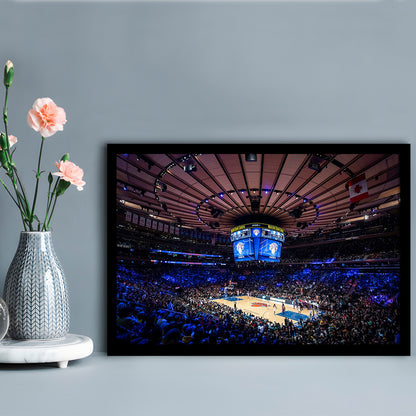 Madison Square Garden Stadium, Stadium Canvas, Sport Art, Gift for him, Framed Art Print Wall Decor, Picture Framed