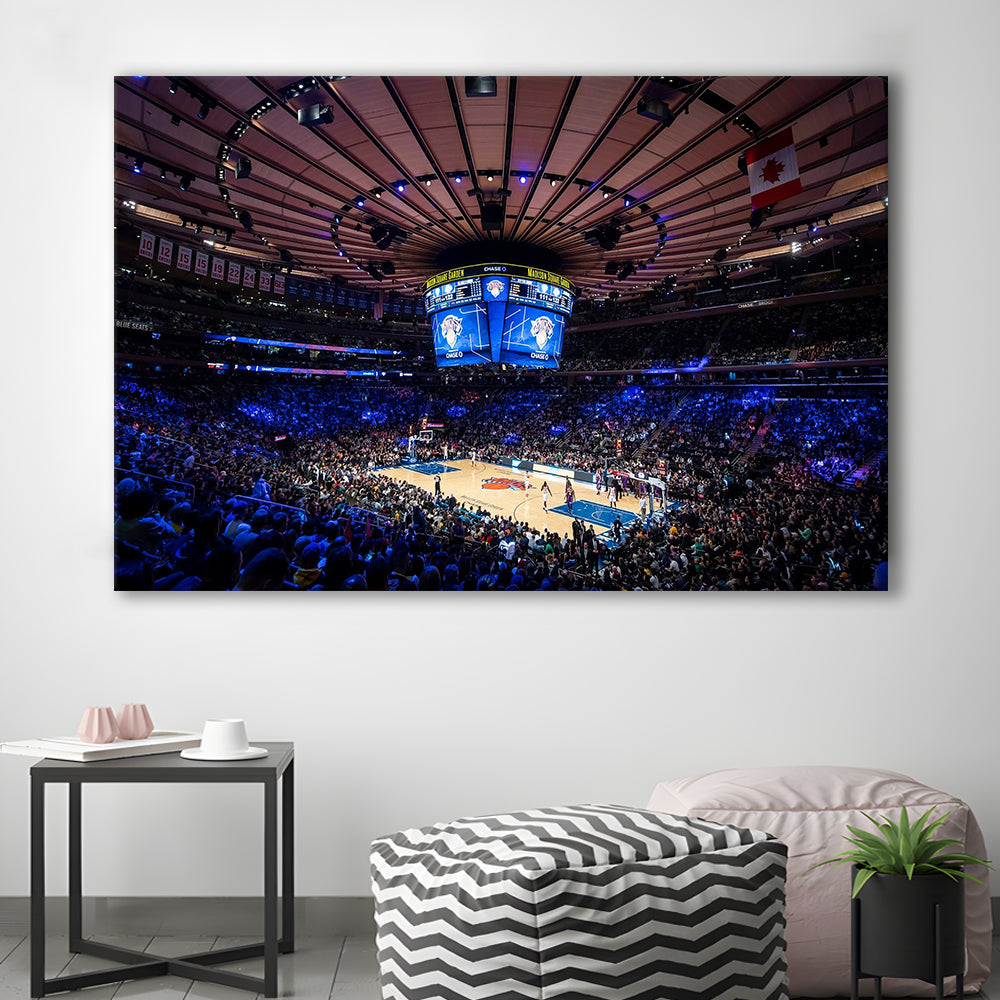 Madison Square Garden Stadium, Stadium Canvas, Sport Art, Gift for him, Man Cave Decor, Art Print, Canvas Print Wall Art