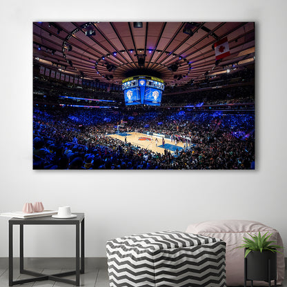 Madison Square Garden Stadium, Stadium Canvas, Sport Art, Gift for him, Man Cave Decor, Art Print, Canvas Print Wall Art