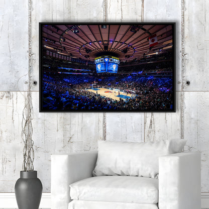 Madison Square Garden Stadium, Stadium Canvas, Sport Art, Framed Canvas Print Wall Art, Floating Frame