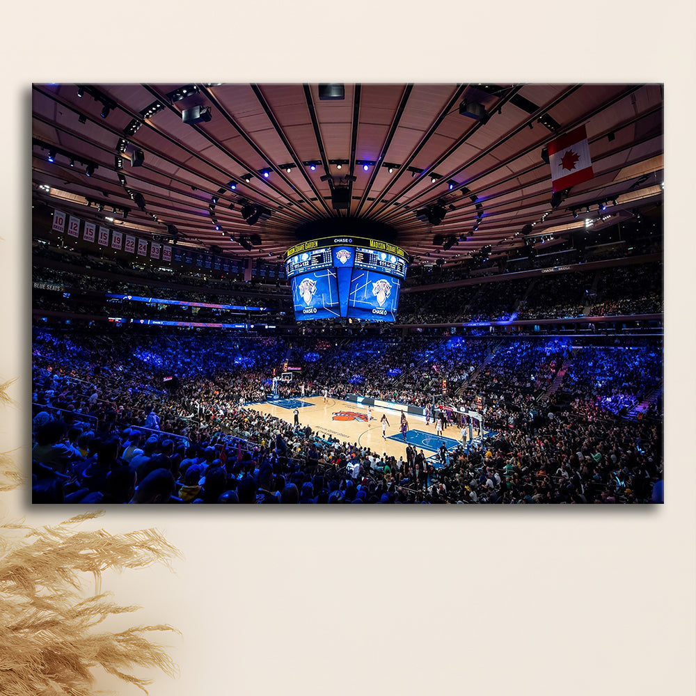 Madison Square Garden Stadium, Stadium Canvas, Sport Art, Gift for him, Man Cave Decor, Art Print, Canvas Print Wall Art