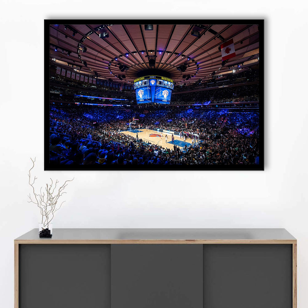 Madison Square Garden Stadium, Stadium Canvas, Sport Art, Gift for him, Framed Art Print Wall Decor, Picture Framed
