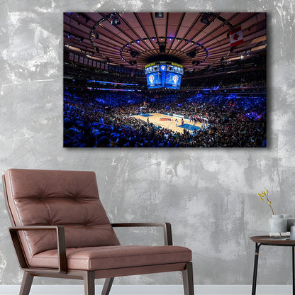 Madison Square Garden Stadium, Stadium Canvas, Sport Art, Gift for him, Man Cave Decor, Art Print, Canvas Print Wall Art