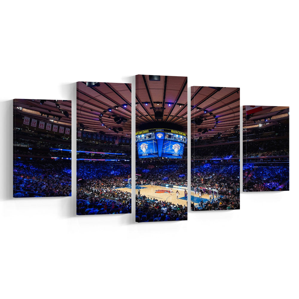 Madison Square Garden Stadium, Stadium Canvas, Sport Art, Gift for him, 5 Panel, Large Canvas, Canvas Print Wall Art