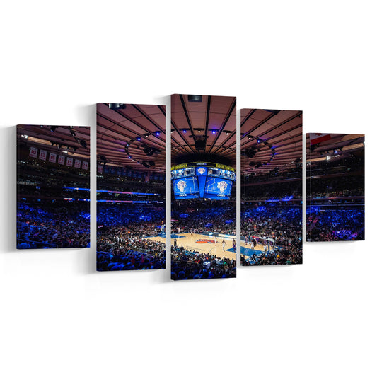 Madison Square Garden Stadium, Stadium Canvas, Sport Art, Gift for him, 5 Panel, Large Canvas, Canvas Print Wall Art