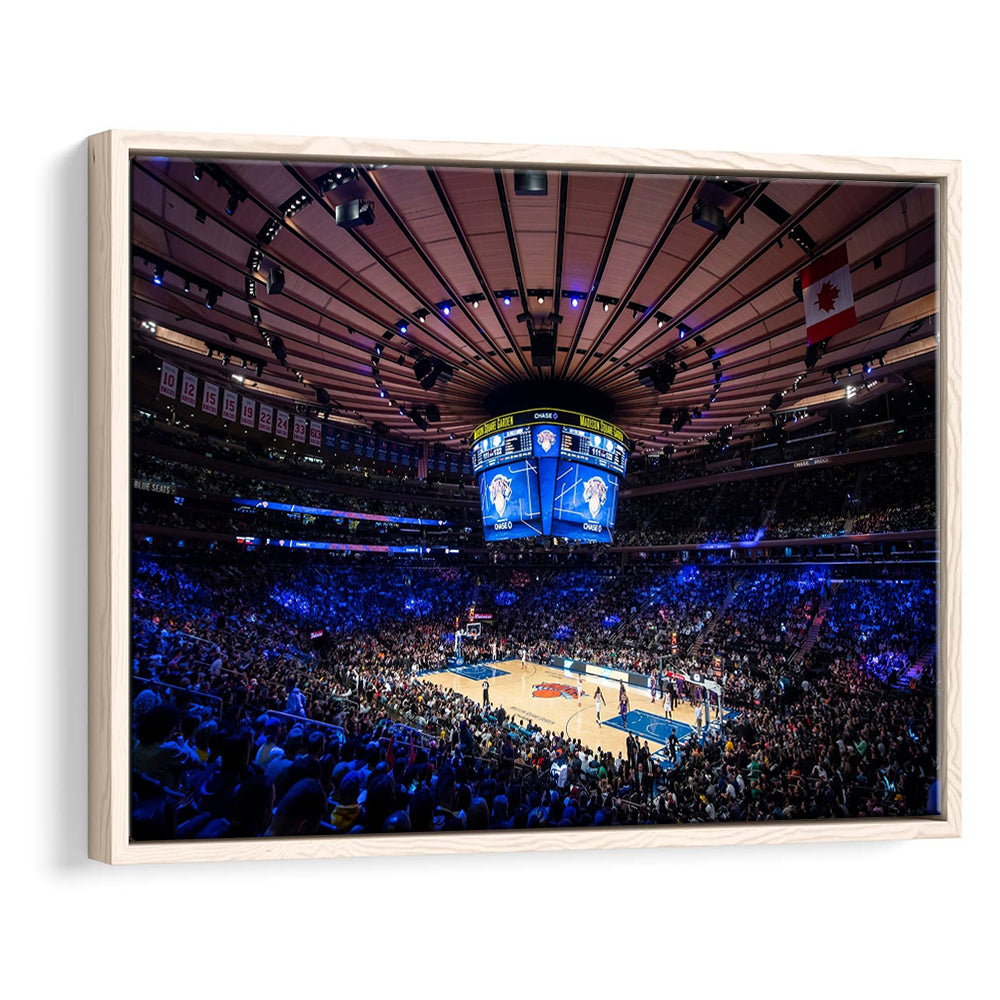 Madison Square Garden Stadium, Stadium Canvas, Sport Art, Framed Canvas Print Wall Art, Floating Frame