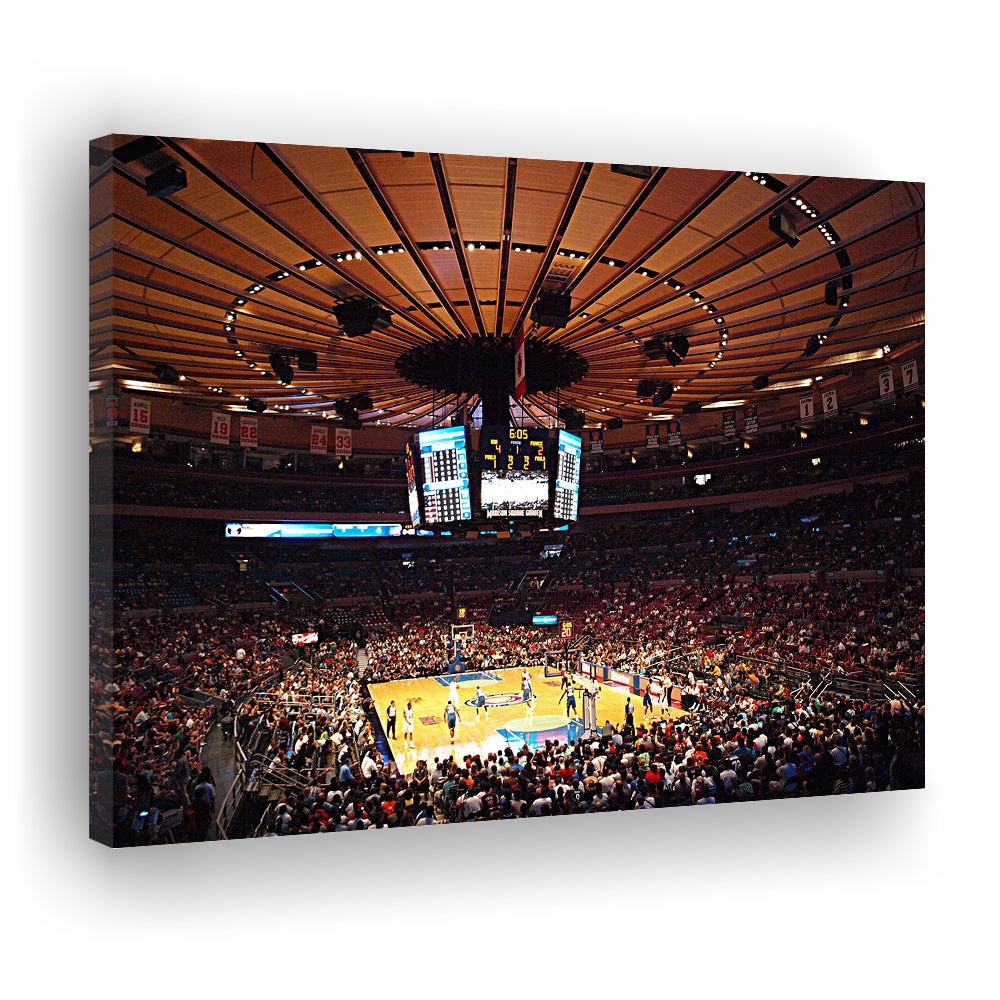 Madison Square Garden in New York, Stadium Canvas, Sport Art, Gift for him, Man Cave Decor, Art Print, Canvas Print Wall Art