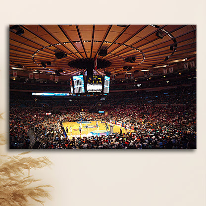 Madison Square Garden in New York, Stadium Canvas, Sport Art, Gift for him, Man Cave Decor, Art Print, Canvas Print Wall Art