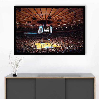 Madison Square Garden in New York, Stadium Canvas, Sport Art, Gift for him, Framed Art Print Wall Decor, Picture Framed