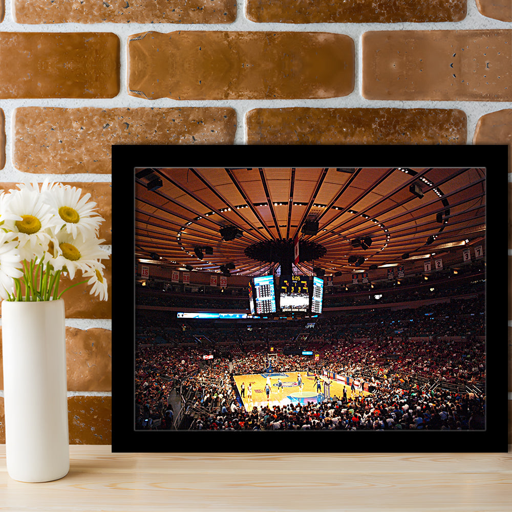 Madison Square Garden in New York, Stadium Canvas, Sport Art, Gift for him, Framed Art Print Wall Decor, Picture Framed