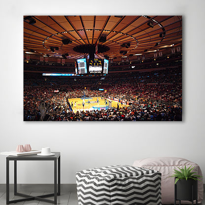 Madison Square Garden in New York, Stadium Canvas, Sport Art, Gift for him, Man Cave Decor, Art Print, Canvas Print Wall Art