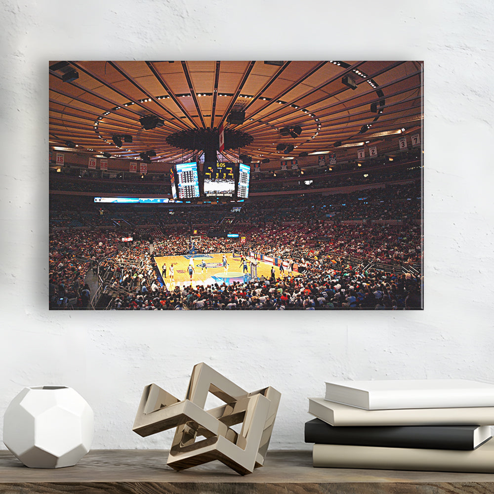 Madison Square Garden in New York, Stadium Canvas, Sport Art, Gift for him, Man Cave Decor, Art Print, Canvas Print Wall Art