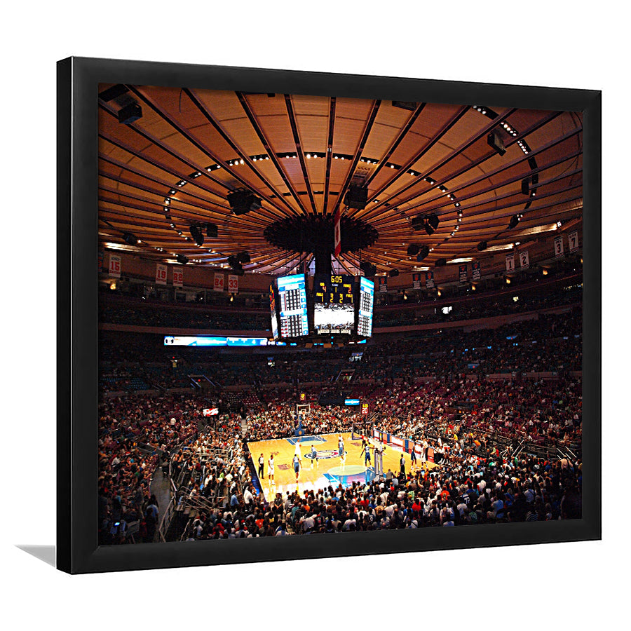 Madison Square Garden in New York, Stadium Canvas, Sport Art, Gift for him, Framed Art Print Wall Decor, Picture Framed