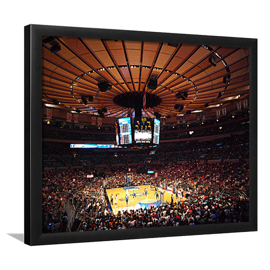 Madison Square Garden in New York, Stadium Canvas, Sport Art, Gift for him, Framed Art Print Wall Decor, Picture Framed