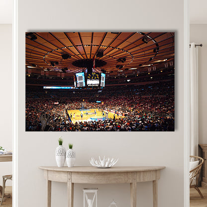 Madison Square Garden in New York, Stadium Canvas, Sport Art, Gift for him, Man Cave Decor, Art Print, Canvas Print Wall Art