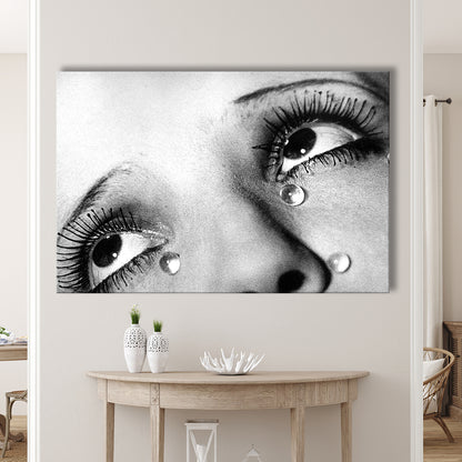 Man Ray Tears Print, Black and White, Fashion Photography, Dorm Room Decor, Canvas Print Wall Art Decor