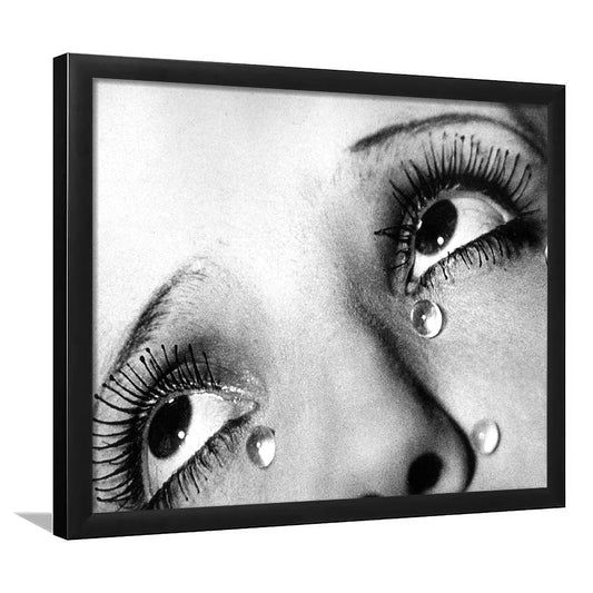 Man Ray Tears Print, Black and White, Fashion Photography, Dorm Room Decor, Framed Art Print Wall Decor