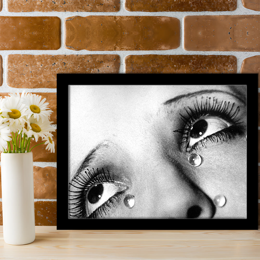 Man Ray Tears Print, Black and White, Fashion Photography, Dorm Room Decor, Framed Art Print Wall Decor