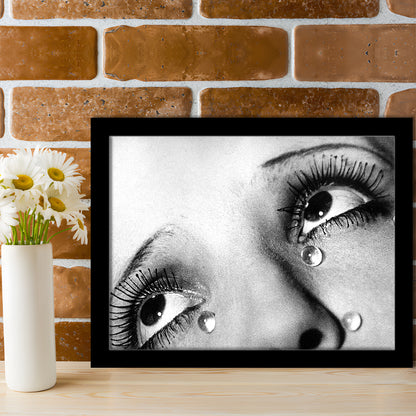 Man Ray Tears Print, Black and White, Fashion Photography, Dorm Room Decor, Framed Art Print Wall Decor
