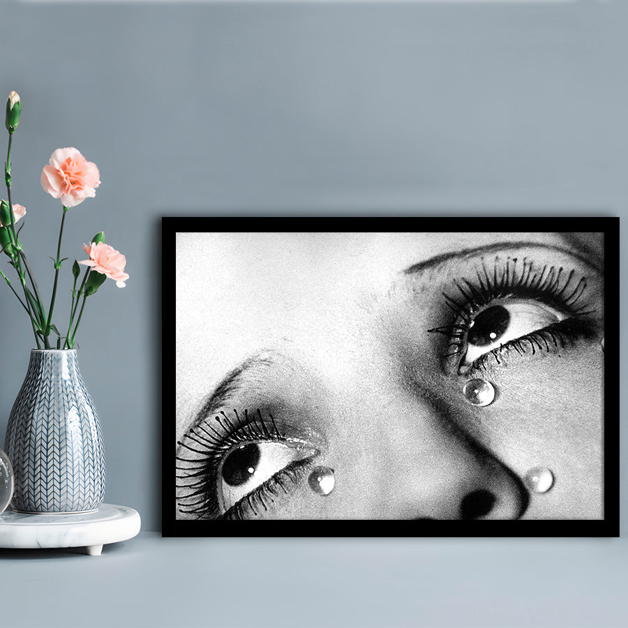 Man Ray Tears Print, Black and White, Fashion Photography, Dorm Room Decor, Framed Art Print Wall Decor