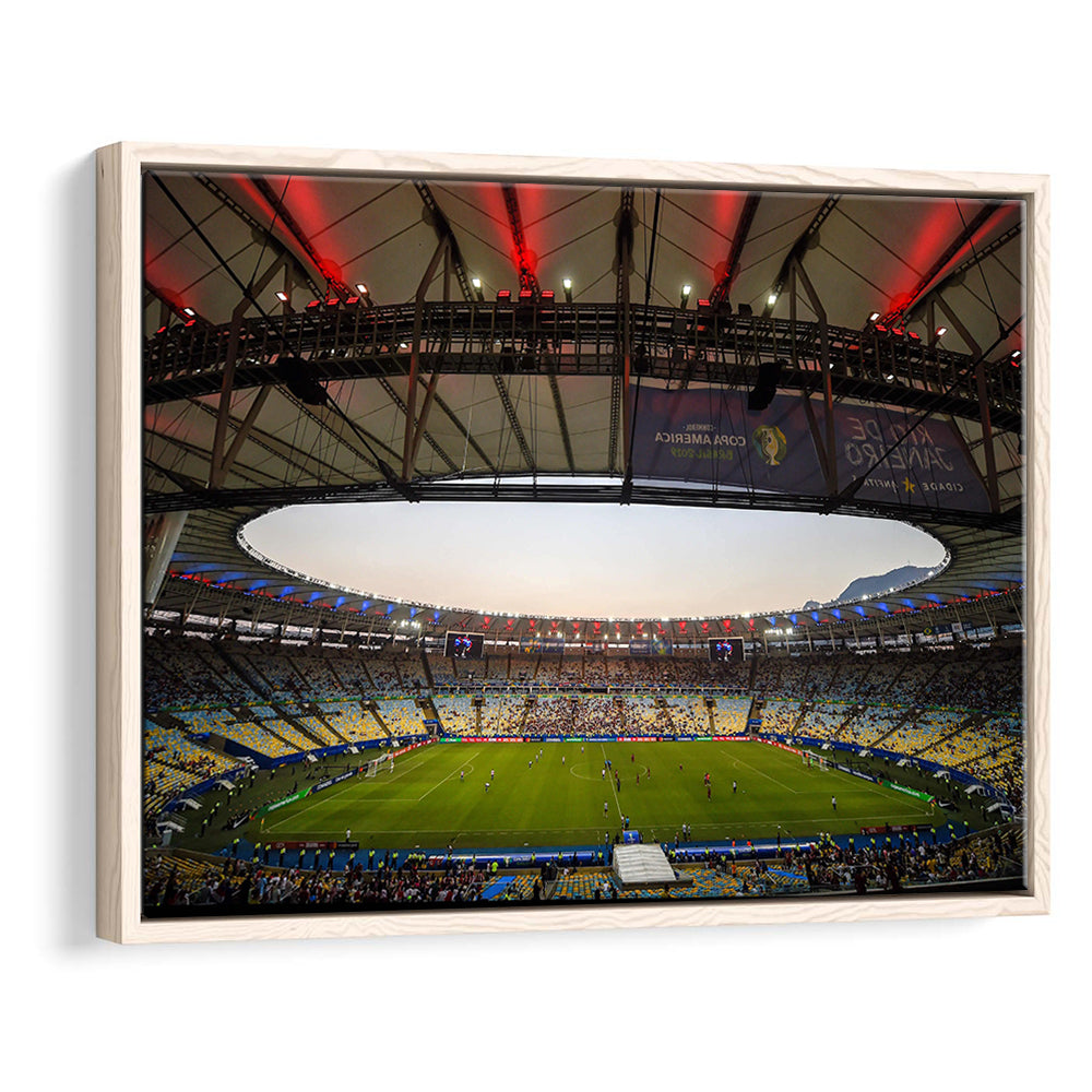Maracana Stadium 2019, Stadium Canvas, Sport Art, Framed Canvas Print Wall Art, Floating Frame