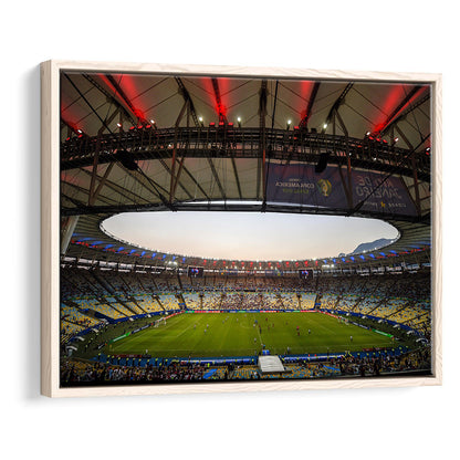Maracana Stadium 2019, Stadium Canvas, Sport Art, Framed Canvas Print Wall Art, Floating Frame