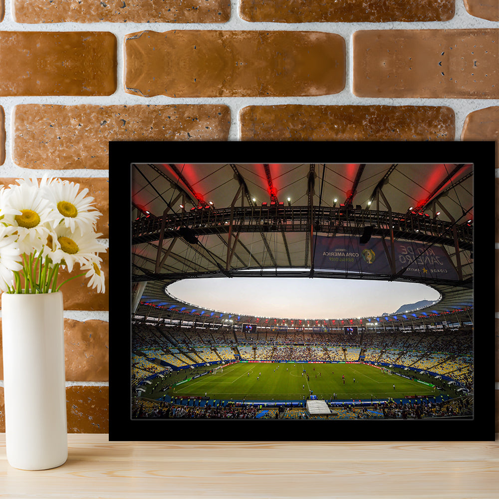 Maracana Stadium 2019, Stadium Canvas, Sport Art, Gift for him, Framed Art Print Wall Decor, Picture Framed