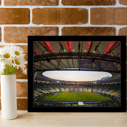 Maracana Stadium 2019, Stadium Canvas, Sport Art, Gift for him, Framed Art Print Wall Decor, Picture Framed