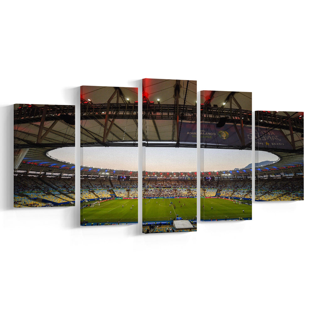 Maracana Stadium 2019, Stadium Canvas, Sport Art, Gift for him, 5 Panel, Large Canvas, Canvas Print Wall Art