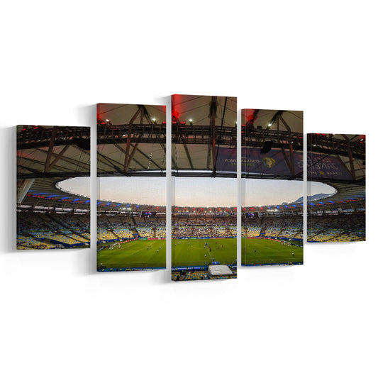 Maracana Stadium 2019, Stadium Canvas, Sport Art, Gift for him, 5 Panel, Large Canvas, Canvas Print Wall Art