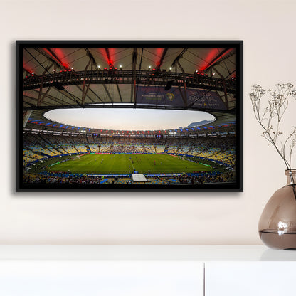 Maracana Stadium 2019, Stadium Canvas, Sport Art, Framed Canvas Print Wall Art, Floating Frame