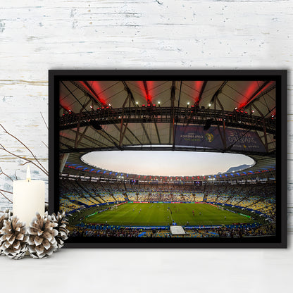Maracana Stadium 2019, Stadium Canvas, Sport Art, Framed Canvas Print Wall Art, Floating Frame